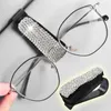 Interiörstillbehör universal bilsolglasögonhållare Abs Auto Sun Visor Glasögon Clip Card Bling glasögon för