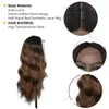 Nxy Hair Wigs 14 30inch Parrucca in pizzo sintetico Marrone per donna Lungo Natura Corpo ondulato Resistente al calore Uso quotidiano 150% Densità 230619