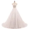 Vestido de Noiva Ball Gown Vintage Champagne Abiti da sposa Pizzo Appliques Crystal Sashes Robe de Mariage Cina Abiti da sposa289E