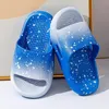 Slipper Summer Children's Slippers Casual Sky Gradient Soft Home Bathoom Non Slip Breathable Girls Boys Shoes 230619