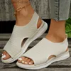 Sandals Women Sandals Knitting Summer Sandals 2023 New Casual Shoes For Women Flat Heels Sandalias Mujer Elegant Summer Shoes Female T230619