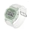 Armbandsur sanda mode toppmärke sport klocka kvinnor transparent rem led dig digital klocka damer elektroniska relogio feminino