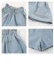 Kvinnors jeans stor storlek sommar kvinnor denim shorts pockets sexig vit hög midja byxor casual ruffles kvinna