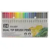 Aquarell-Pinselstifte, 24 Farben, feines Futter, Doppelspitzenpinsel, Filzspitze, Strich, Aquarell-Kunstmarkierung, Schulbedarf 230619