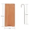 DuGout in legno Un tubo da battitore a secco in legno Filtro tabacco da fumo Case di sigaretta di sigarette con tubo di fumo in alluminio 15BT 4841673