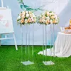 Ekrany Podziałów pokoju 1PC Wedding Centerpiecs for Table Kolumna Flower Stand Wazon akrylowy Wysoki prostokątny stojak na imprezę przyjęcia 230619