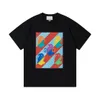 Fashion brand designer color graffiti T-shirt