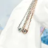 Collier de diamant unique de concepteur d'origine S925 Collier de collier de bulles en argent sterling