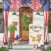 1pc, Colorlife Patriotic 4th Of July Dogs Garden Flag Double Sided, Memorial Day Independence Day American Stars And Stripes Yard Outdoor Decoration 12x18 Inch