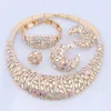 Pins Brooches Italian Dubai Gold Color Jewelry Set Necklace Charms Earrings Bracelet Ring For Women 2023 Wedding Bride Sets 230619