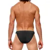 Roupa de banho masculina Sexy Lateral Oca Biquíni masculino G String Nylon Tanga de banho de secagem rápida masculina sólida almofada push up praia surfe maiô