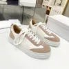 Haut de gamme 2023 nouveau cuir bout rond couleur assortie fond épais à lacets chaussures de sport décontractées baskets de mode polyvalentes