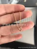 Designer Brand Gold material Carter thread necklace rose gold temperament fashionable and minimalist exquisite version clavicle chain B61K