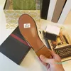 2023-designer Sandal Women Fashion Slipper Luksusowy skórzana skóra niska pięta bez poślizgu nosza buty plażowe 35-42