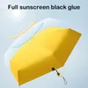 Paraplyer Mini Compact Pocket Paraply for Women Light 6 Folding Sun Protection and Rain Liten Card Bag Paraguas Mujer W4P3