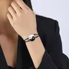 Charm Armbanden Yin Yang Vriend Voor Vrouwen Paar Vriendschap Handgemaakte Sieraden Tai Chi Gossip Vis Touw Ketting Armband