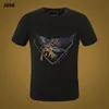 新しいスタイルフィリッププレーンメンTシャツデザイナーPPスカルダイヤモンドTシャツ短袖ボアグマブランドTシャツ高品質スカルTシャツTOPS WP2098