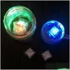 Party Decoration Fast Christmas Flash Ice Cube Wateractived LED Light Sätt i vattendryck matiskt för Drop Delivery Home DHKMR