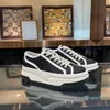 2023 luxe designer canvas schoenen sneakers klassiek ontwerp versie mode loopschoenen gewassen jacquard cowboy dames aasversie