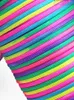 Climbing Ropes 100M 4mm rainbow strip dye gradient 7 core paracord DIY knitting bracelet accessories material camping rope lanyard 230617