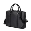 Luxury briefcase Men business Bag computer bag designer genuine leather laptop bags Letter Zipper messenger With Nameplates Totes Multifunctional Handbag aileve