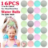 Bath Toys 81216pcs Reusable Water Balloons Refillable Bomb Quick Fill Self Sealing Ball for Kids Adult Swimming Pool Playing 230619