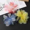 Dried Flowers Organza Artificial Head For Home Wedding Decoration Gradient Bridal Headwear DIY Clothing Making Hair Accessories
