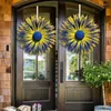 Decorative Flowers Ukrainian Sunflower Wreath Flag Welcome Sign Garland Pendant