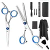 Hair Scissors Cutting and Thinning Shears Set Professional Haircut Kit Indoor Hairdressing with Comb Clip Cape 230619