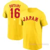 T-shirt da baseball Mens World Shhei Otani Tshirt per uomo Sport Top Polo T-shirt ad asciugatura rapida T-shirt a maniche corte Abbigliamento estivo