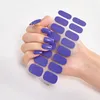 Autocollants pour ongles Couverture complète Manucure Decoracion Pure Solid Color Wraps DIY Sticker Set Accesoires Nailart