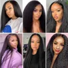 Nxy hair wigs u часть парика Human Kinky Straight v для женщин, безрассудных, готовых к ношению 230619