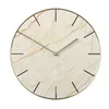 Horloges murales Horloge nordique créative Salon de luxe Élégant Silencieux Rmodern Chambre Horloge Murale Minimaliste Déco WK50WC