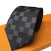 Men's Tie Letter Silk Black Blue Jacquard Party Wedding Business Woven Fashion Design Box Suit