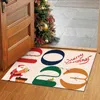 Carpets 1PCS Gift Of Christmas Door Mat Mathorror Surrounding Doormat Home Floor Soft Non Slip Winter Blanket Twin Size