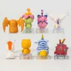 Action Figure Toy 3-4 cm Digimon Adventure Agumon Gabumon Patamon Piyomon Palmon Tentomon Gomamon Tailmon Mini Figure Giocattoli regalo di Natale