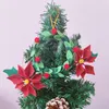 Dekorative Blumen, gewebter Weihnachtskranz, Baumanhänger, Wandbehang, Heimdekoration, Zubehör, Wohnzimmer, Schlafzimmer, Kunsthandwerk, Herbstdekoration