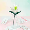 Blokken Bloemen Woondecoratie Blokken Planten Model Gemonteerd Bouwstenen Ornamenten kinderen Educatief Speelgoed Geschenken R230701