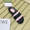 2023 Designer donna Sandali uomo Pantofole Summer Beach outdoor Slide Nero Bianco Rosa Fashion Luxury Flat Slipper Rubber Slides uomo donna scarpe da ginnastica da donna