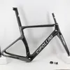 Bilbilsställen Gray 700C Racing Road Bike Glossy Matt 3K Full Carbon Fiber Bicycle Frame Fork Sittstolpe Clamp Headsets 230619