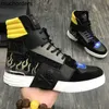 NY HOT DIAMOND HÖG TOPPLÄDER CAINTER MÄNNS SKOR Skull Head Fashion Men's Street Sports High Top Men's Shoes