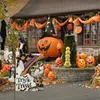 1 pc Halloween Chat Sorcière Chapeau Drapeau De Jardin, Trick Or Treat Double Face Impression Extérieur Décor Drapeau De Jardin, Jardin Pelouse Drapeaux Toile De Jute Vertical Yard Décorations