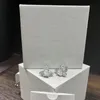 Charme de diamante de luxo marca designer geométrico mulheres famosas cristal redondo strass pérola brincos de festa de casamento jóias