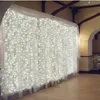 6M x 5M 910 LED para casa ao ar livre feriado natal decorativo casamento natal corda de fada cortina guirlandas tira luzes de festa AC 110v 22256R