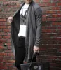 Herrtröjor Mens Long Cardigan Mantle Spring Sweaters Warm Knitting Tröjor Män Slim Cardigans Knit Skjorta Blackgrey Size S-3XL 230619