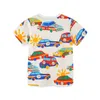 T-shirts Little maven Baby Jongens T-shirts Zomer Peuter Jongens Cartoon Racewagen Print Shirts 4 5 Jaar Kinderkleding 230617