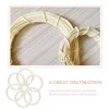 Dekorativa blommor 3 datorer Vit Vine Wreath Diy Material Rattan Ring Accessory Wedding Accessories Frame Garland Rings Naturliga