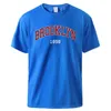 Мужские рубашки T Brooklyn 1989 Печать с коротким рукавам мужчина Basic All Match винтажная футболка Cotton Fashion Streetwear Классическая творческая футболка