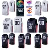 Print US Basketball 2023 World Cup 9 Langston Galloway Jersey 12 Michael Frazier II 10 William Davis 5 Xavier Munford 13 John Jenkins 11 DaQuan Jeffries 8 George King