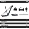 Bilbilsställen Lexon Carbon MTB Frame 29er Hardtail XC Frameset T1000 Mountain Bike 14812 Bicicletas Bicycle Ghost 230617